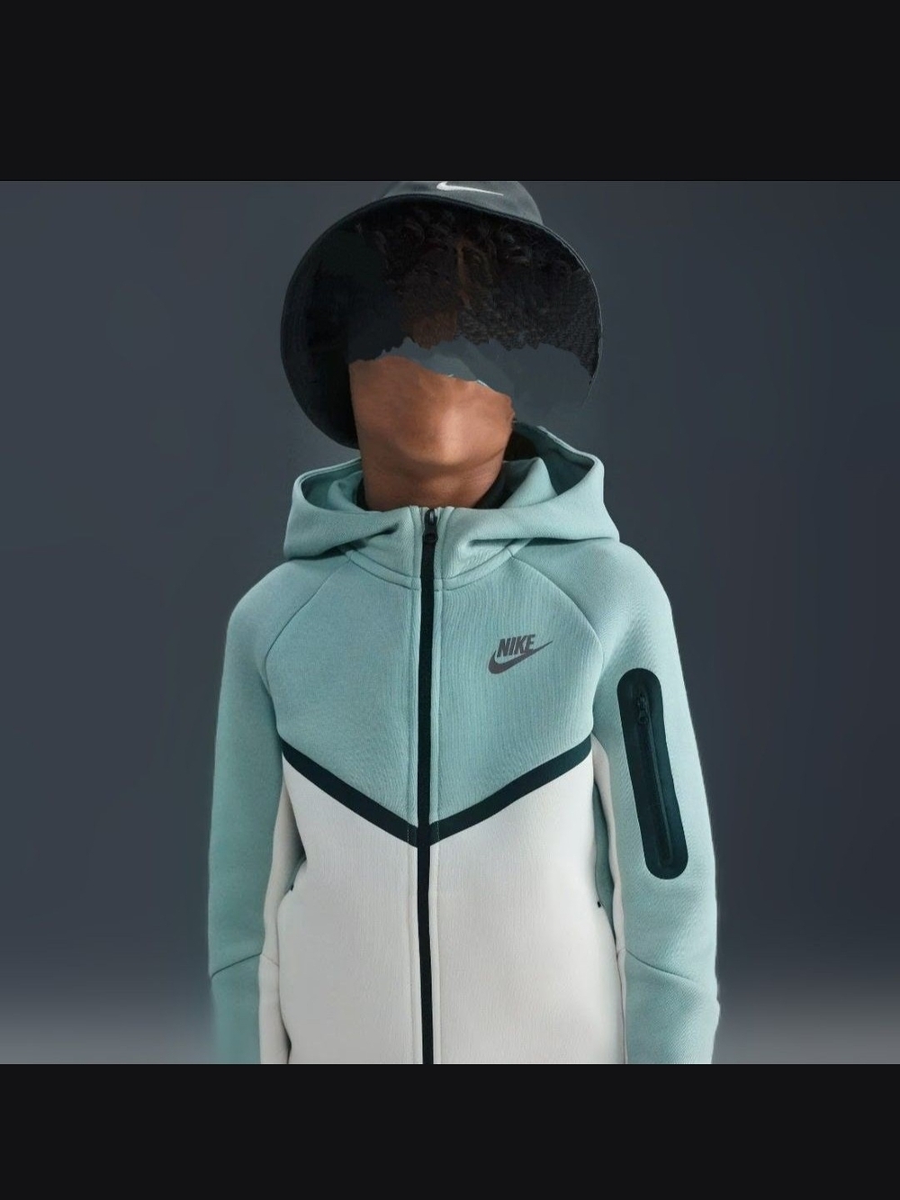 Nike Two-Tone Boys Nike Tech Full-Zip Sweatshirt